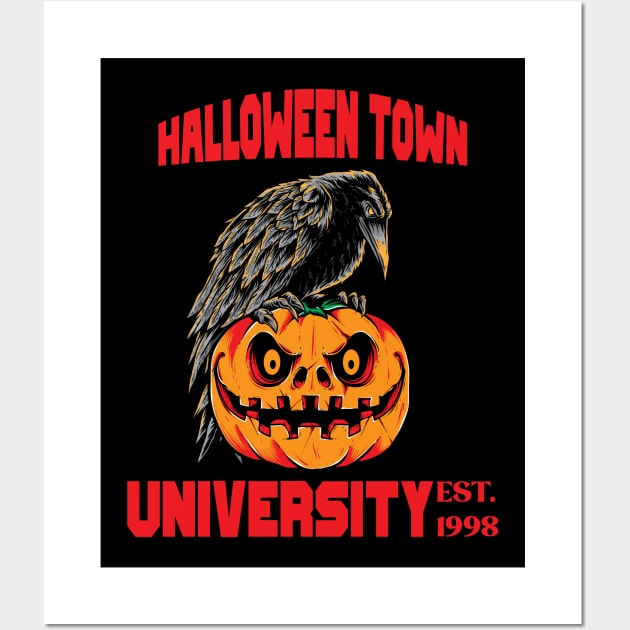 Halloween Town University Wall Art by jorinde winter designs